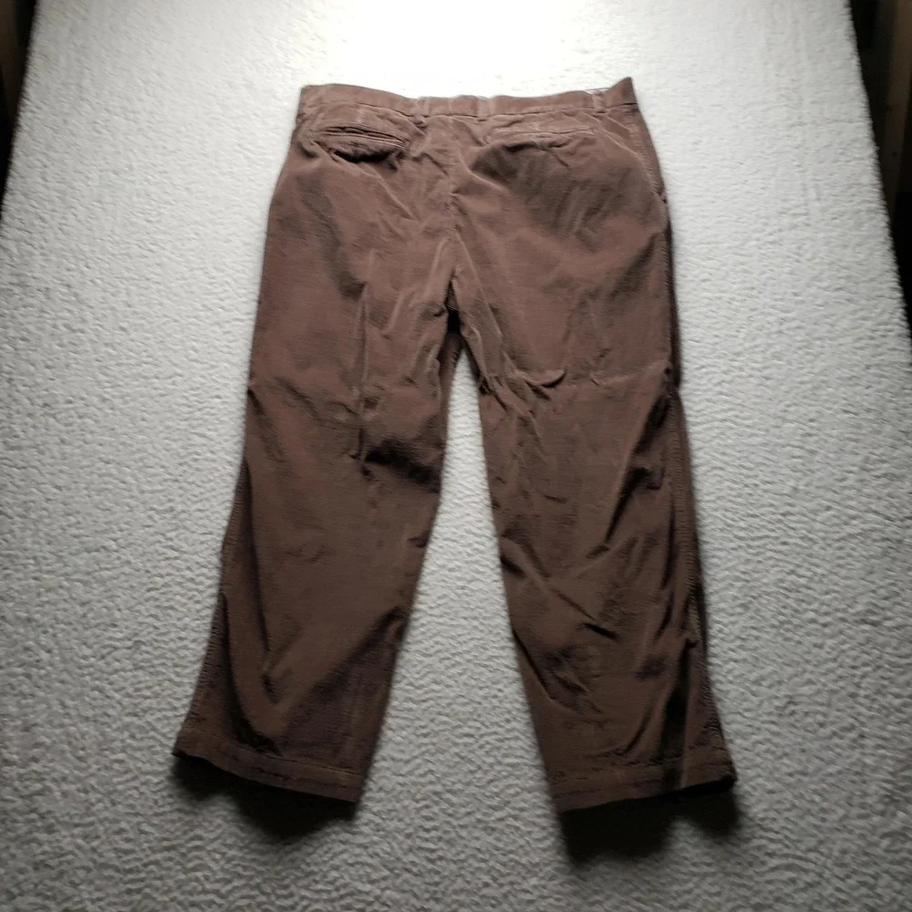 Cremieux Classics Mens Brown Corduroy Pants 100% Cotton Straight Leg 38x29